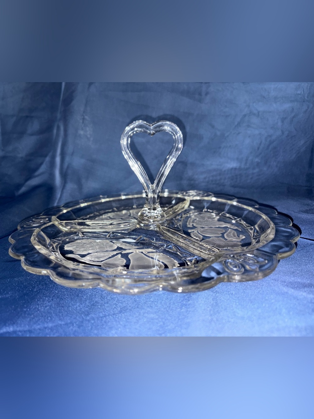 Vintage Imperial Glass serving tray